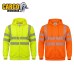Cargo Hi-Vis Polyester Hooded Sweatshirt - With Zip