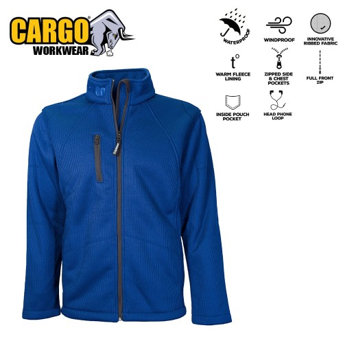 Cargo Techno Ribbed Fleece Jacket