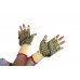 Kevlar PVC Dot Fingerless Glove