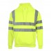 Hi-Vis Polyester Hoodie Sweatshirt - Without Zip