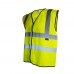 Hi Vis Vest YELLOW Size XL  Complete with Fire Warden text