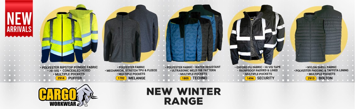 New Winter range for Cargo Jackets and Bodywarmers