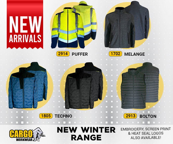 New Winter range for Cargo Jackets and Bodywarmers